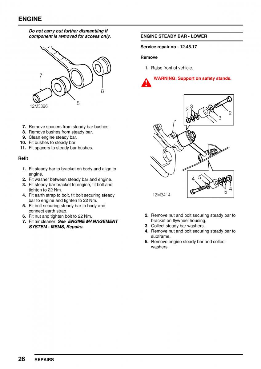 Mini Cooper workshop manual / page 80