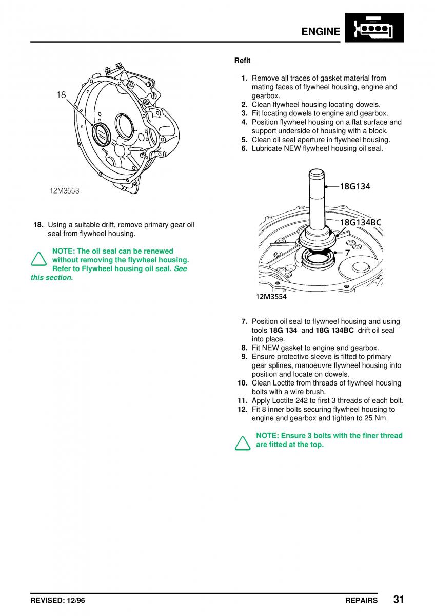 Mini Cooper workshop manual / page 85