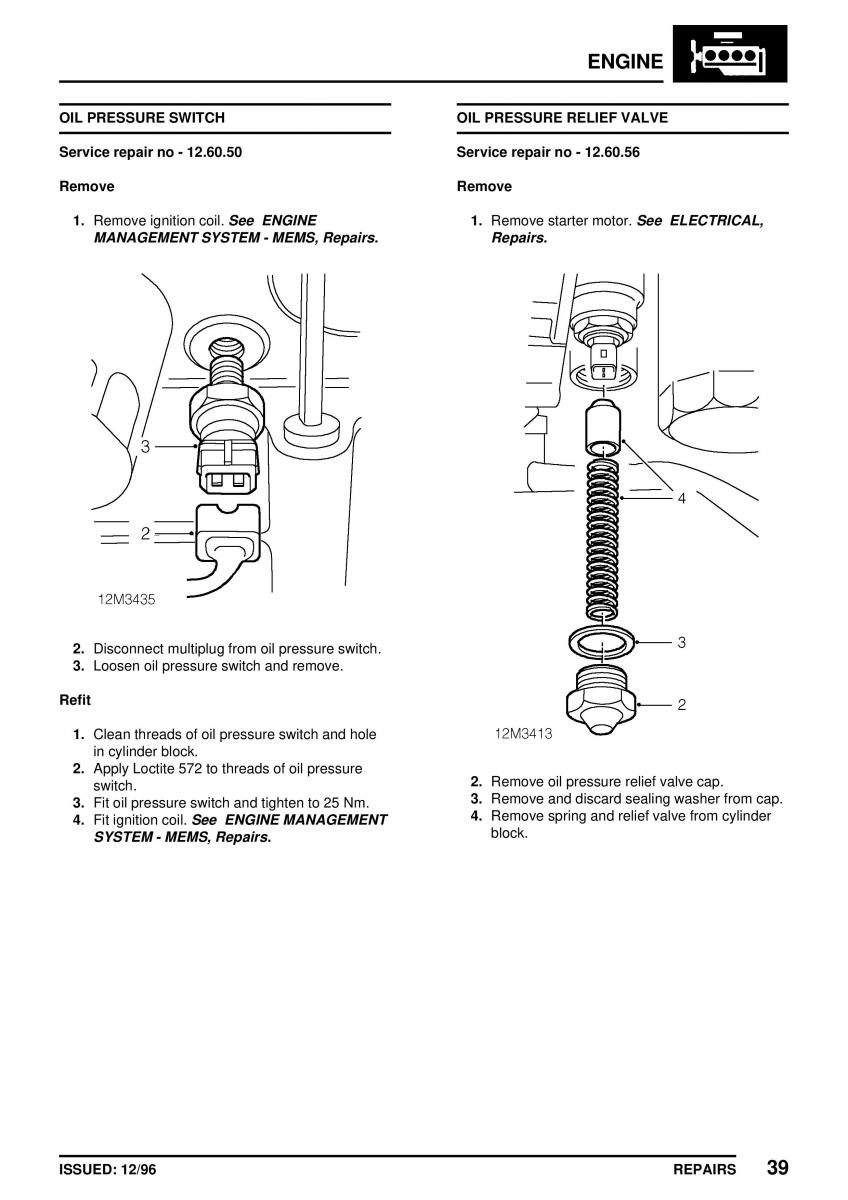 Mini Cooper workshop manual / page 93