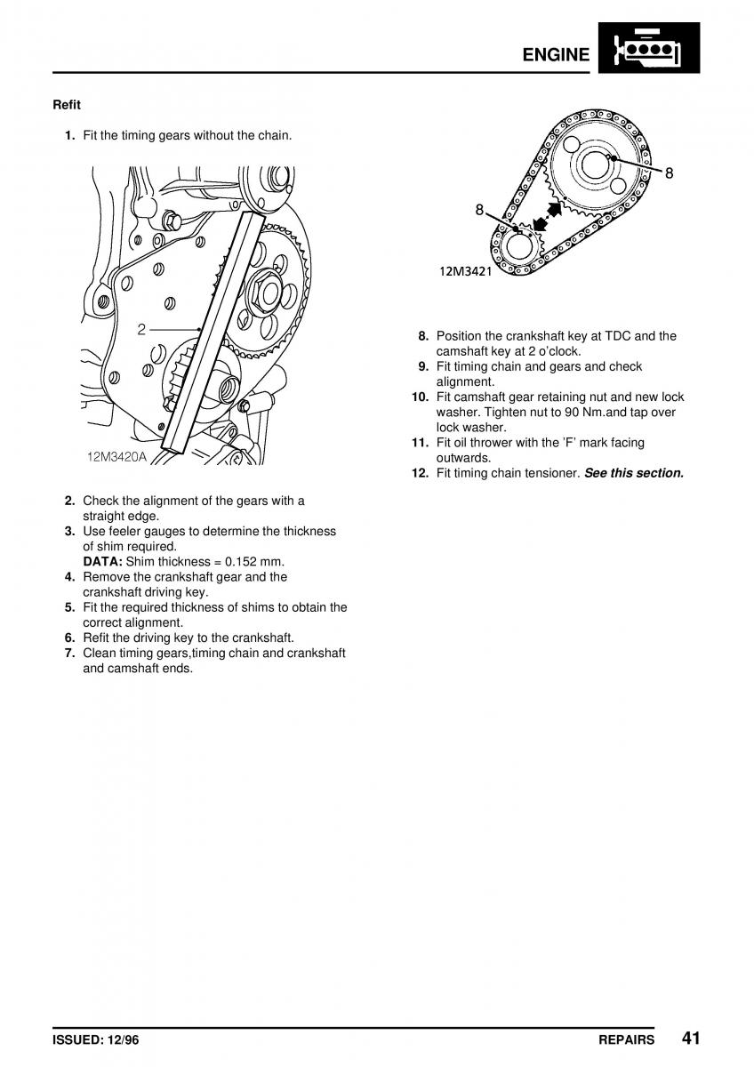 Mini Cooper workshop manual / page 95