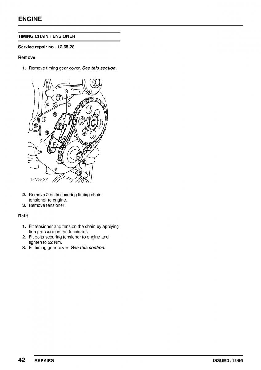 Mini Cooper workshop manual / page 96