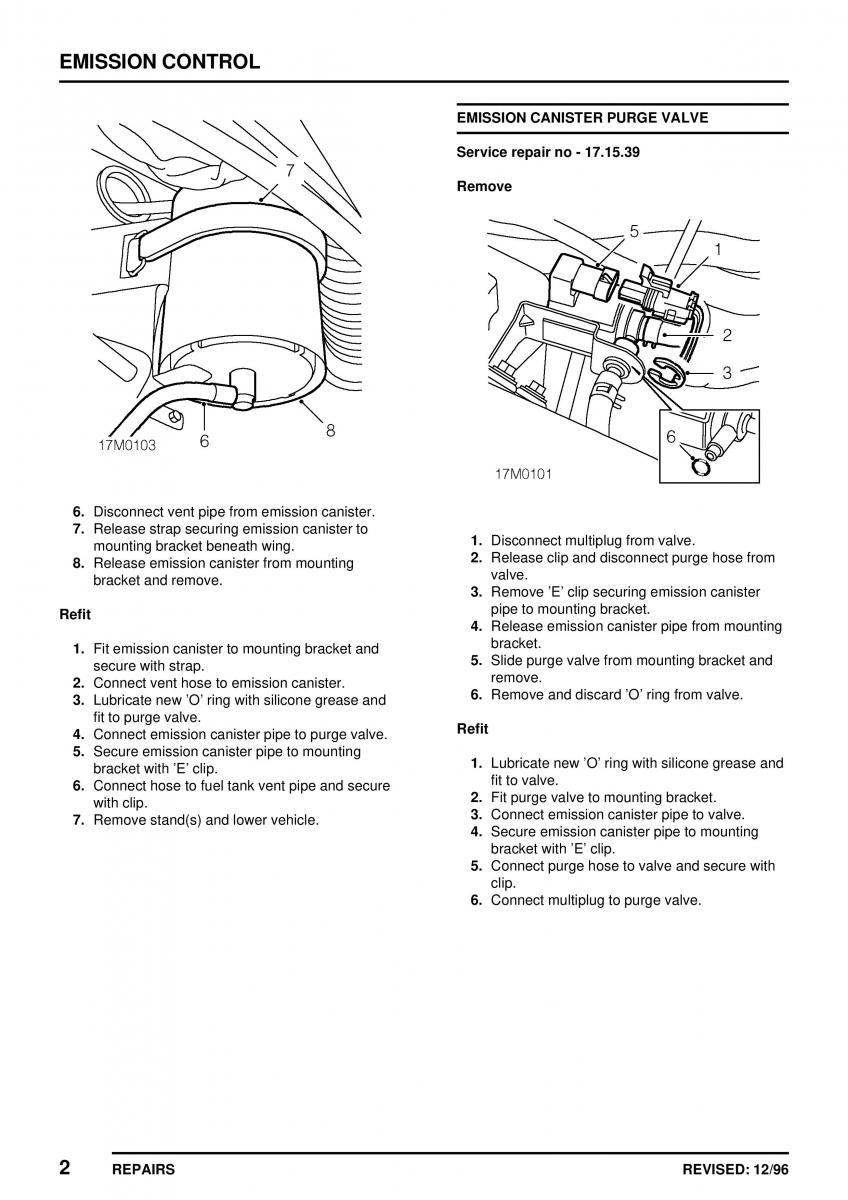 Mini Cooper workshop manual / page 102