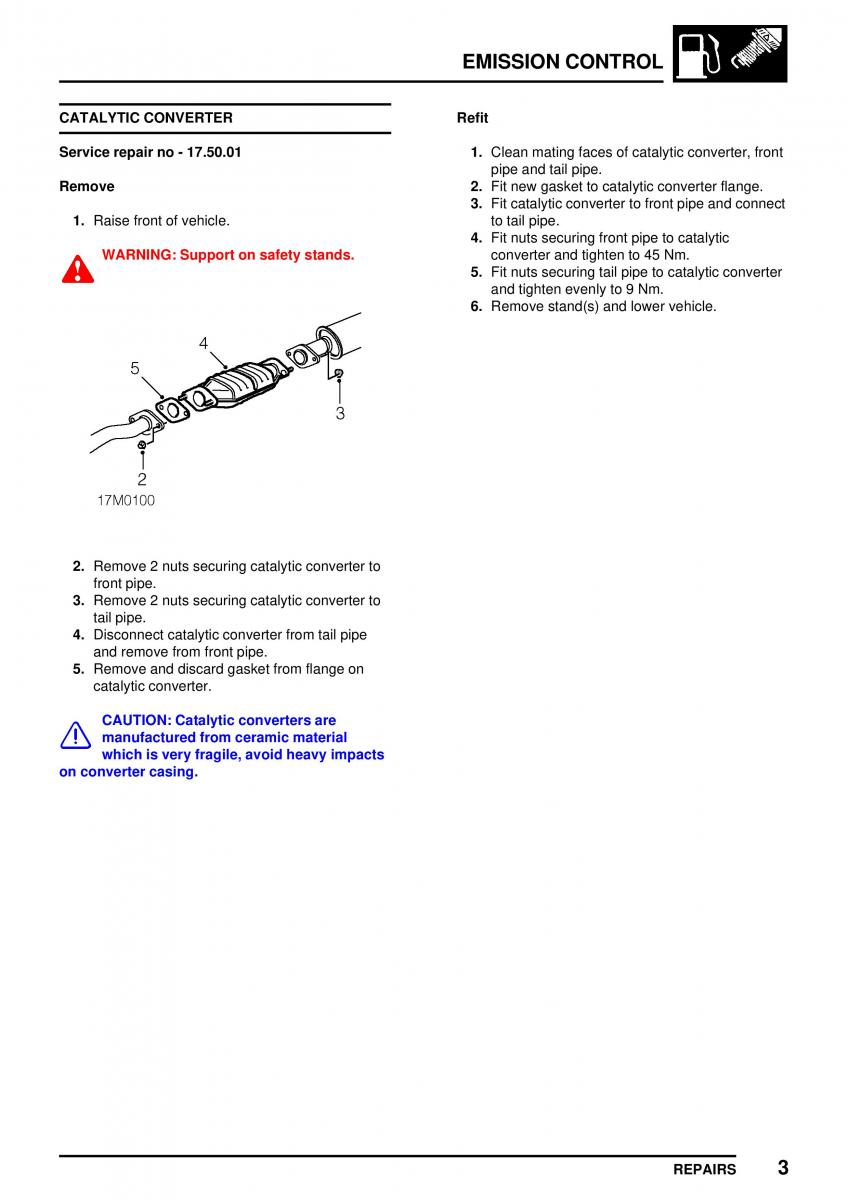 Mini Cooper workshop manual / page 103