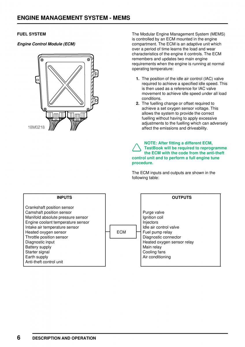 Mini Cooper workshop manual / page 112