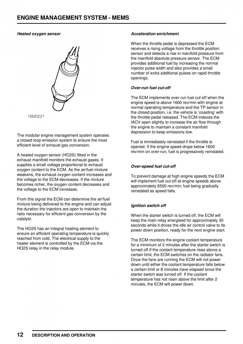 Mini Cooper workshop manual / page 118