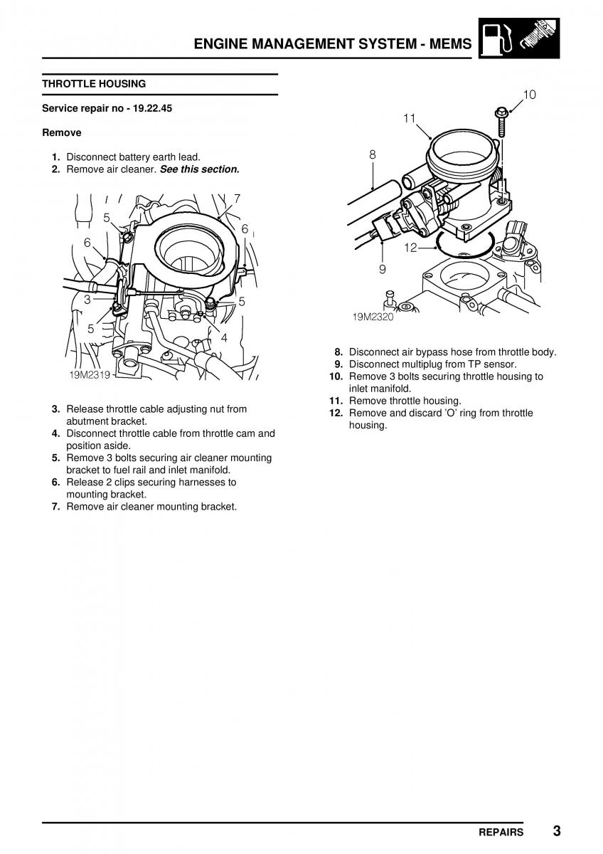 Mini Cooper workshop manual / page 123