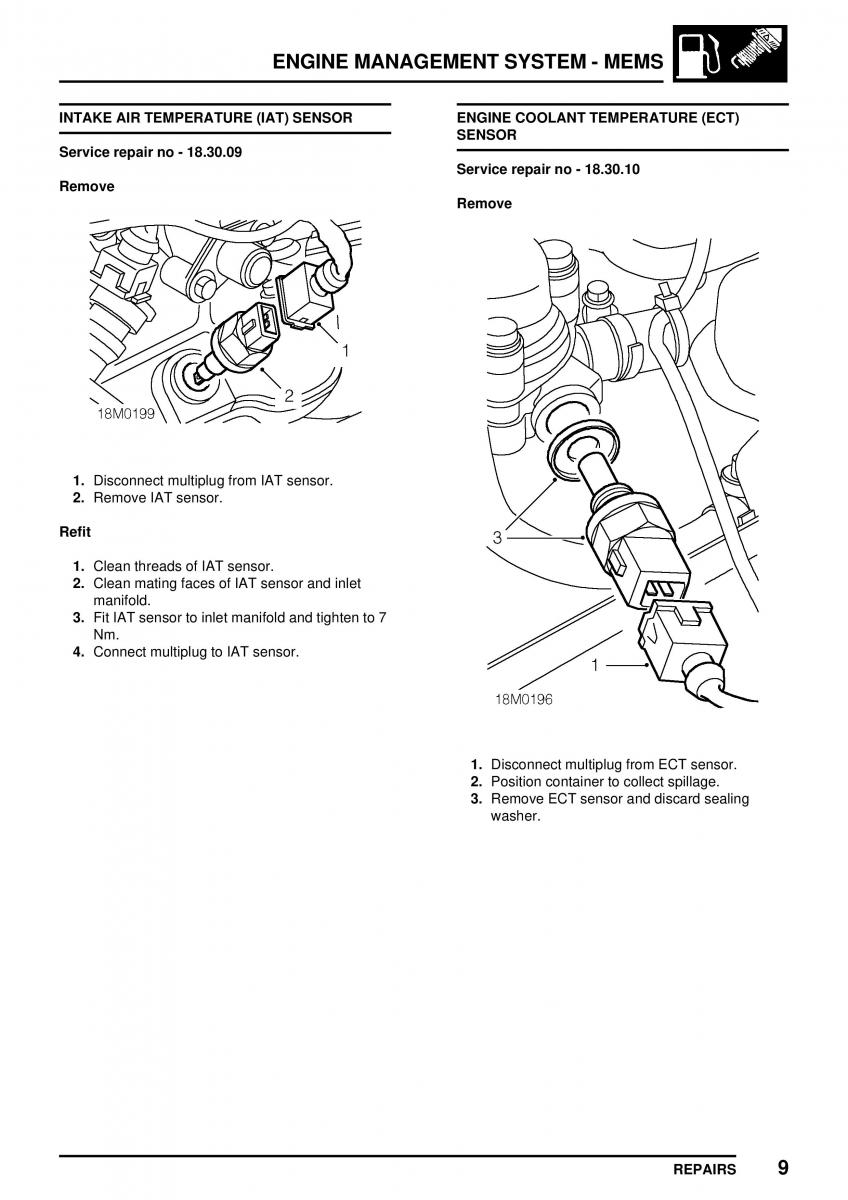 Mini Cooper workshop manual / page 129