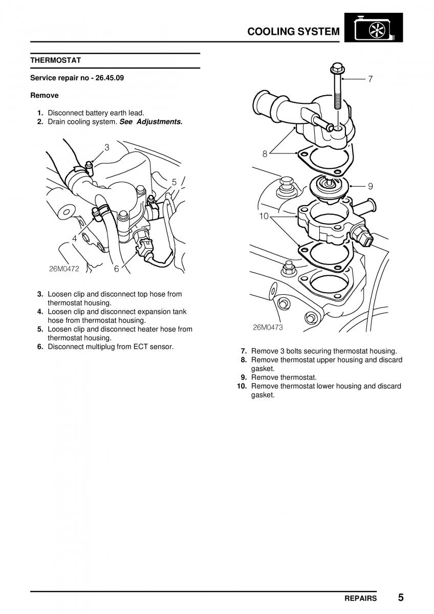 Mini Cooper workshop manual / page 159