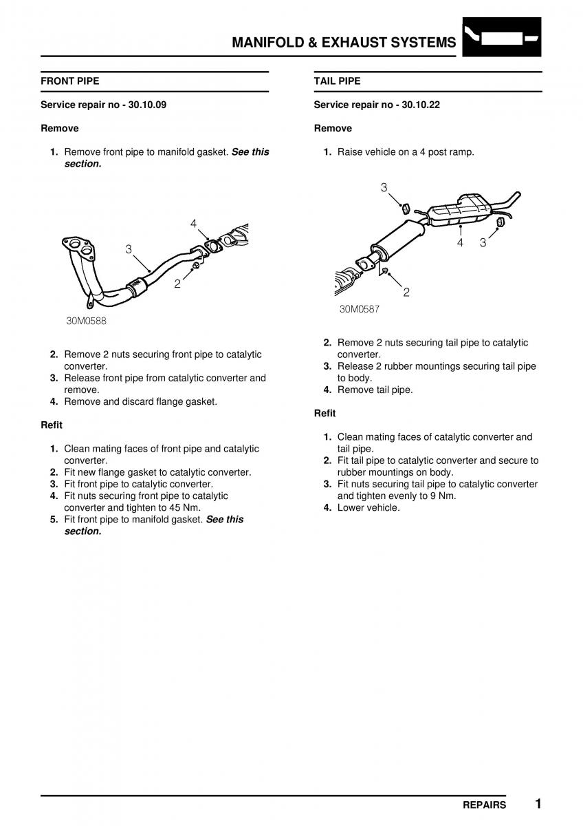 Mini Cooper workshop manual / page 167