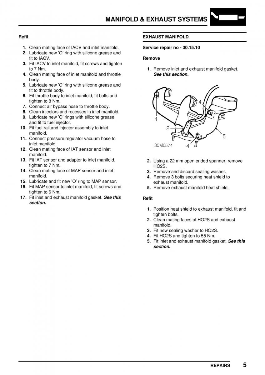 Mini Cooper workshop manual / page 171