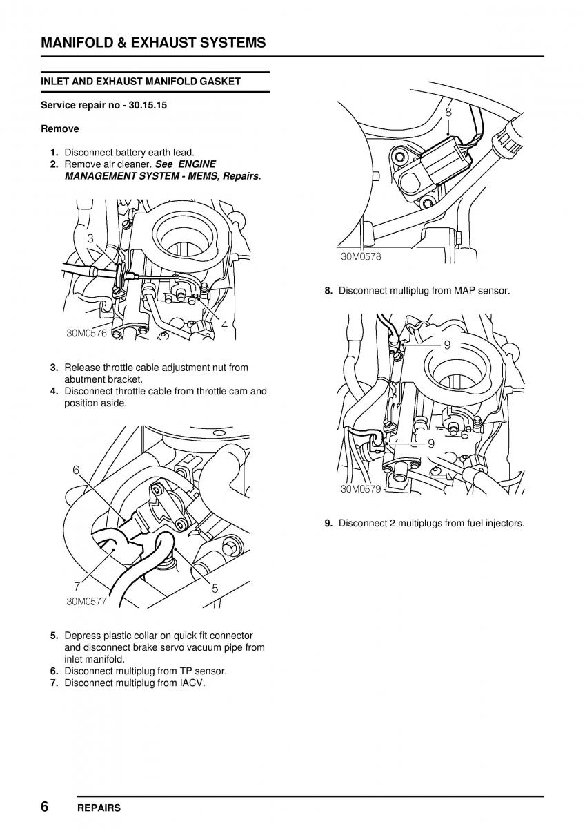 Mini Cooper workshop manual / page 172