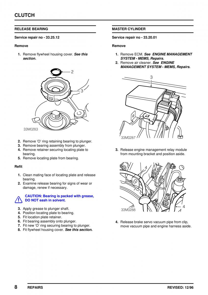 Mini Cooper workshop manual / page 188