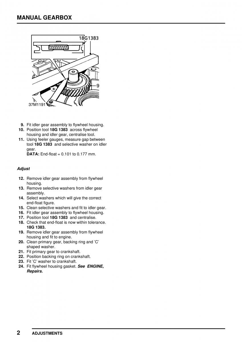 Mini Cooper workshop manual / page 196