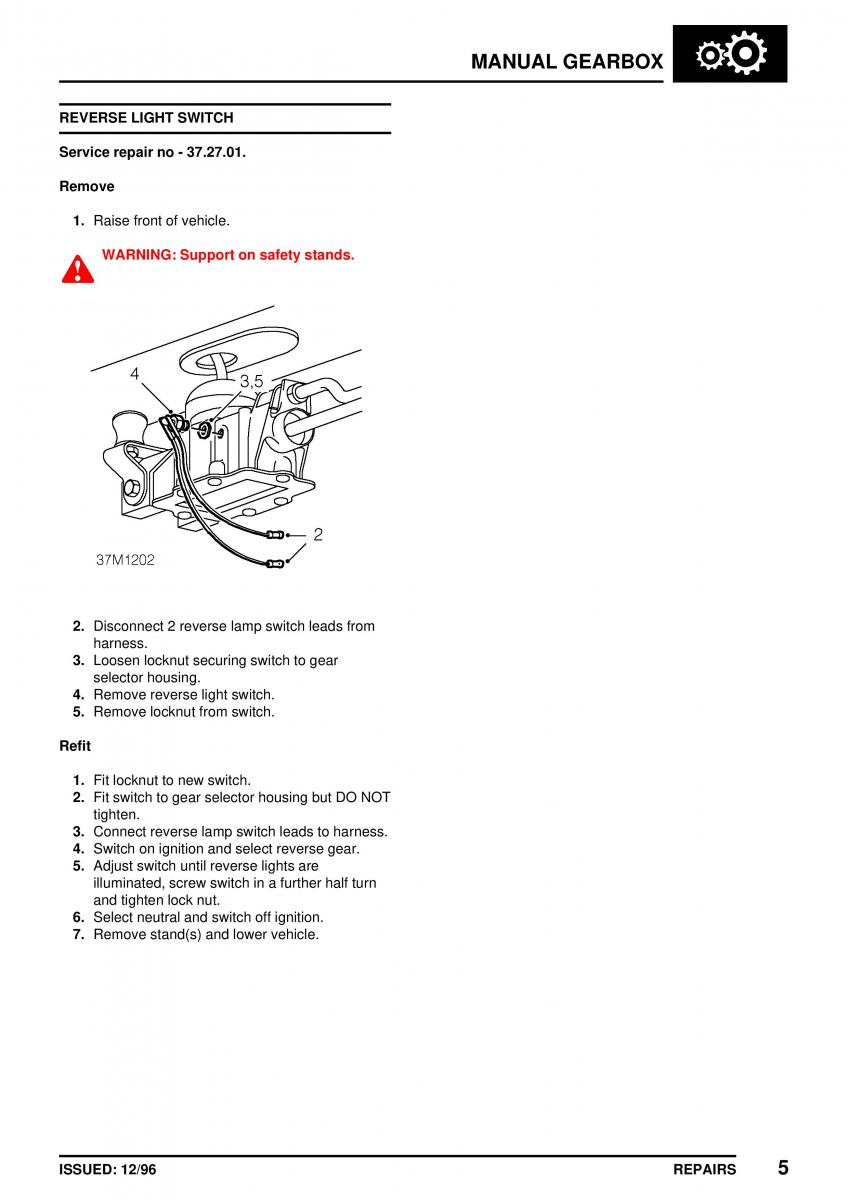 Mini Cooper workshop manual / page 201