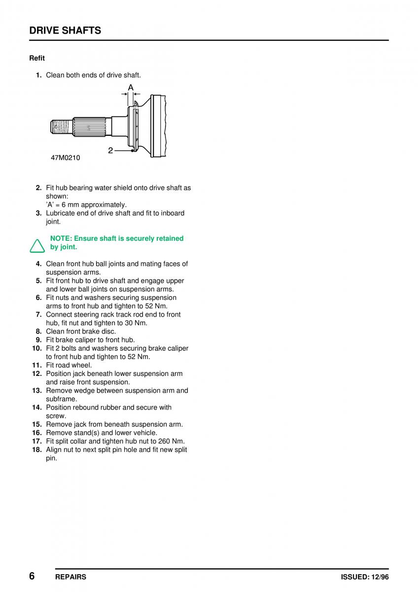 Mini Cooper workshop manual / page 210