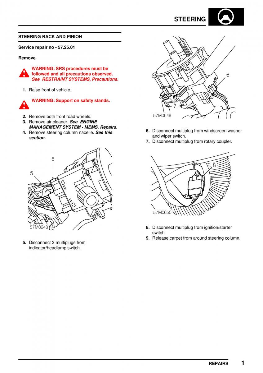 Mini Cooper workshop manual / page 215