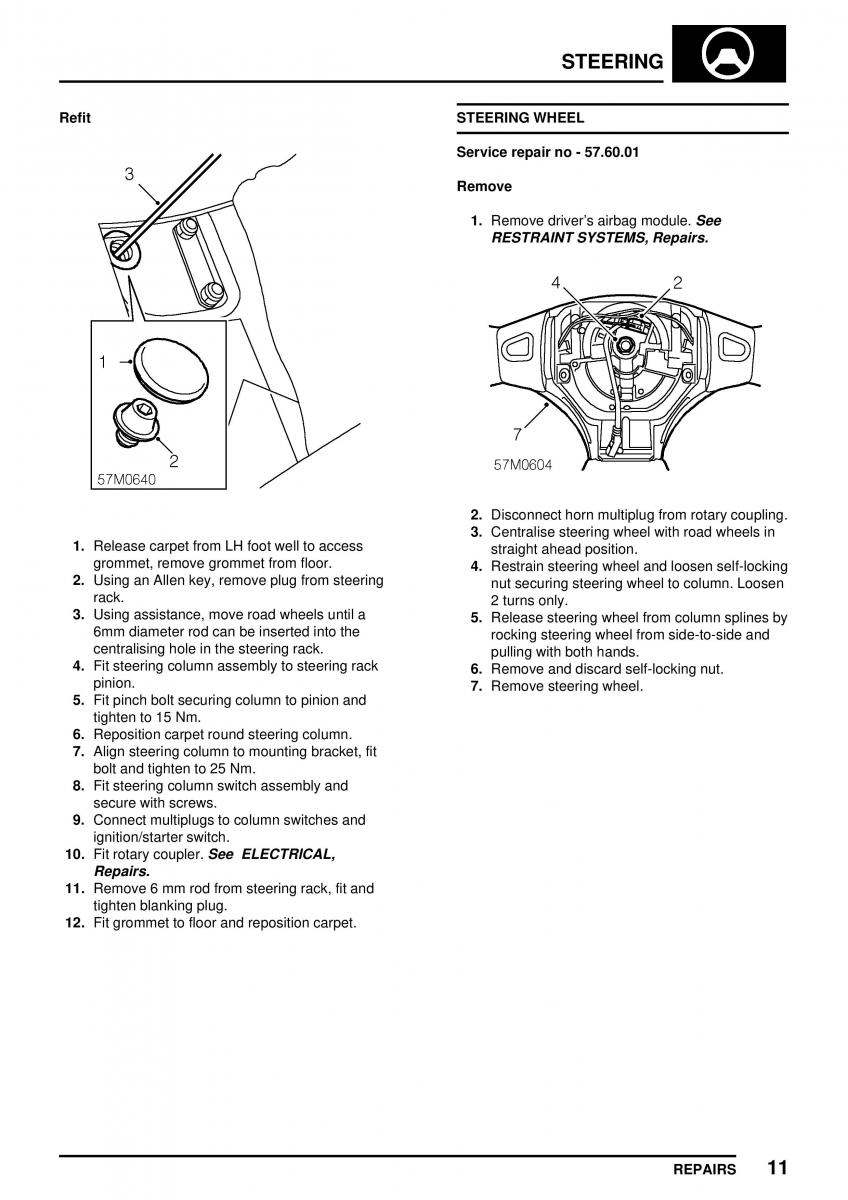 Mini Cooper workshop manual / page 225