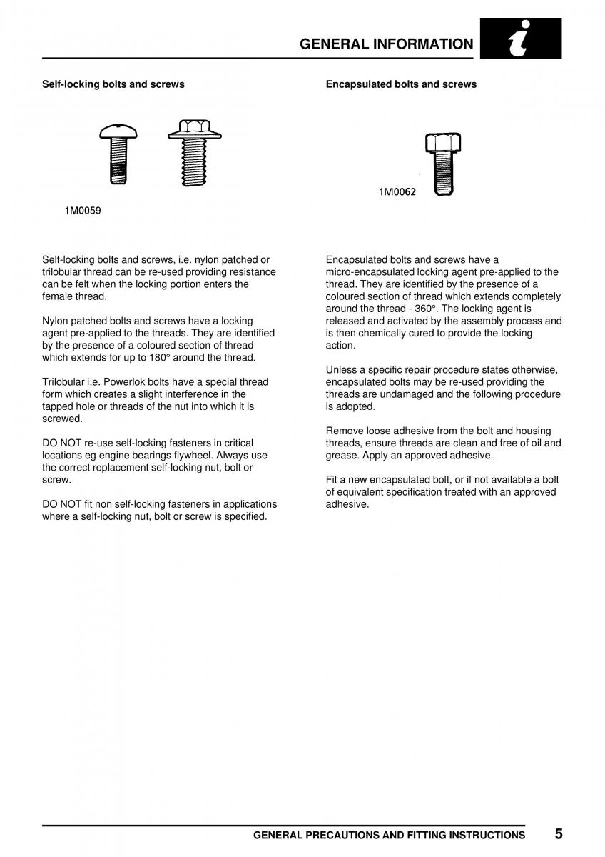 Mini Cooper workshop manual / page 23