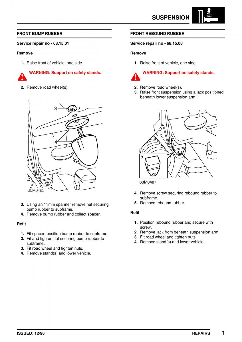 Mini Cooper workshop manual / page 231