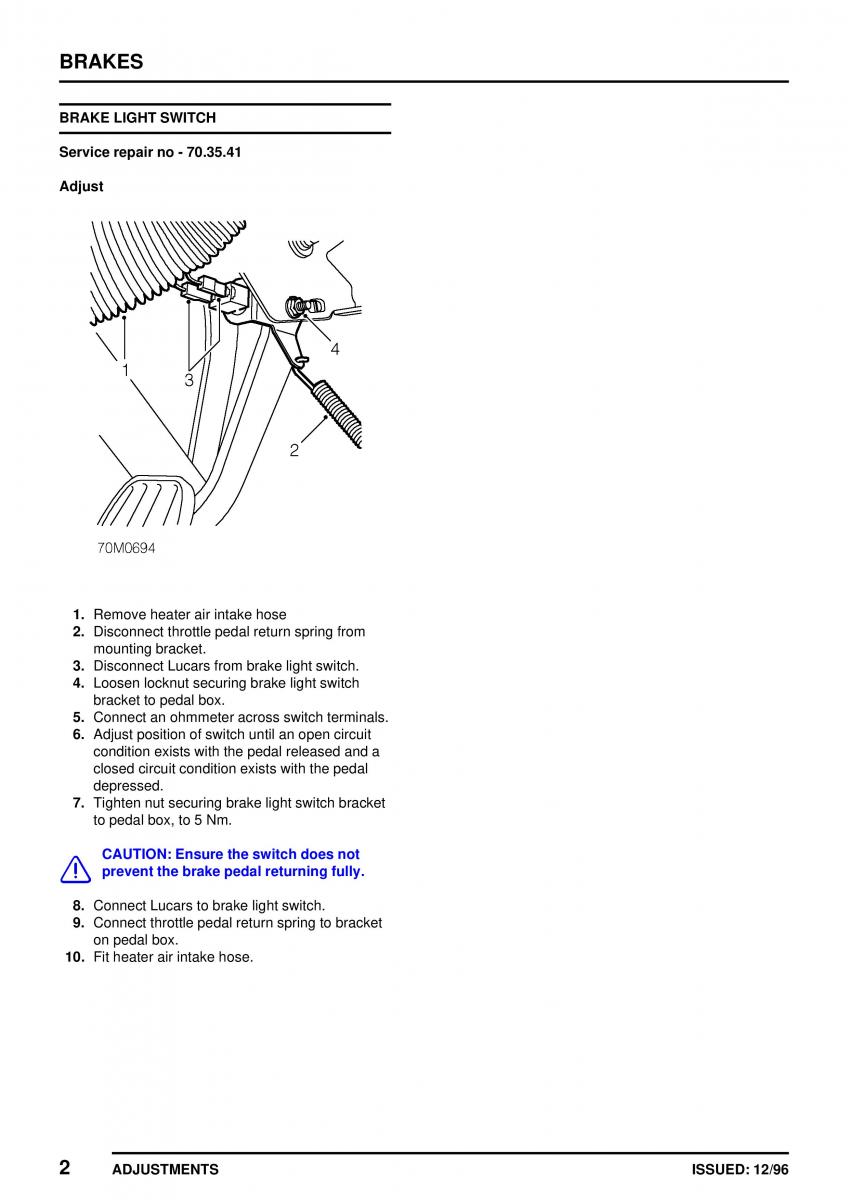 Mini Cooper workshop manual / page 238