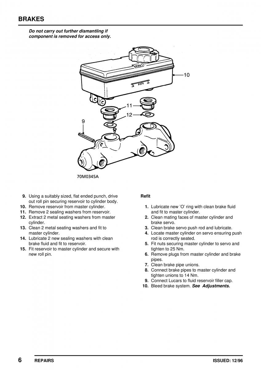 Mini Cooper workshop manual / page 244