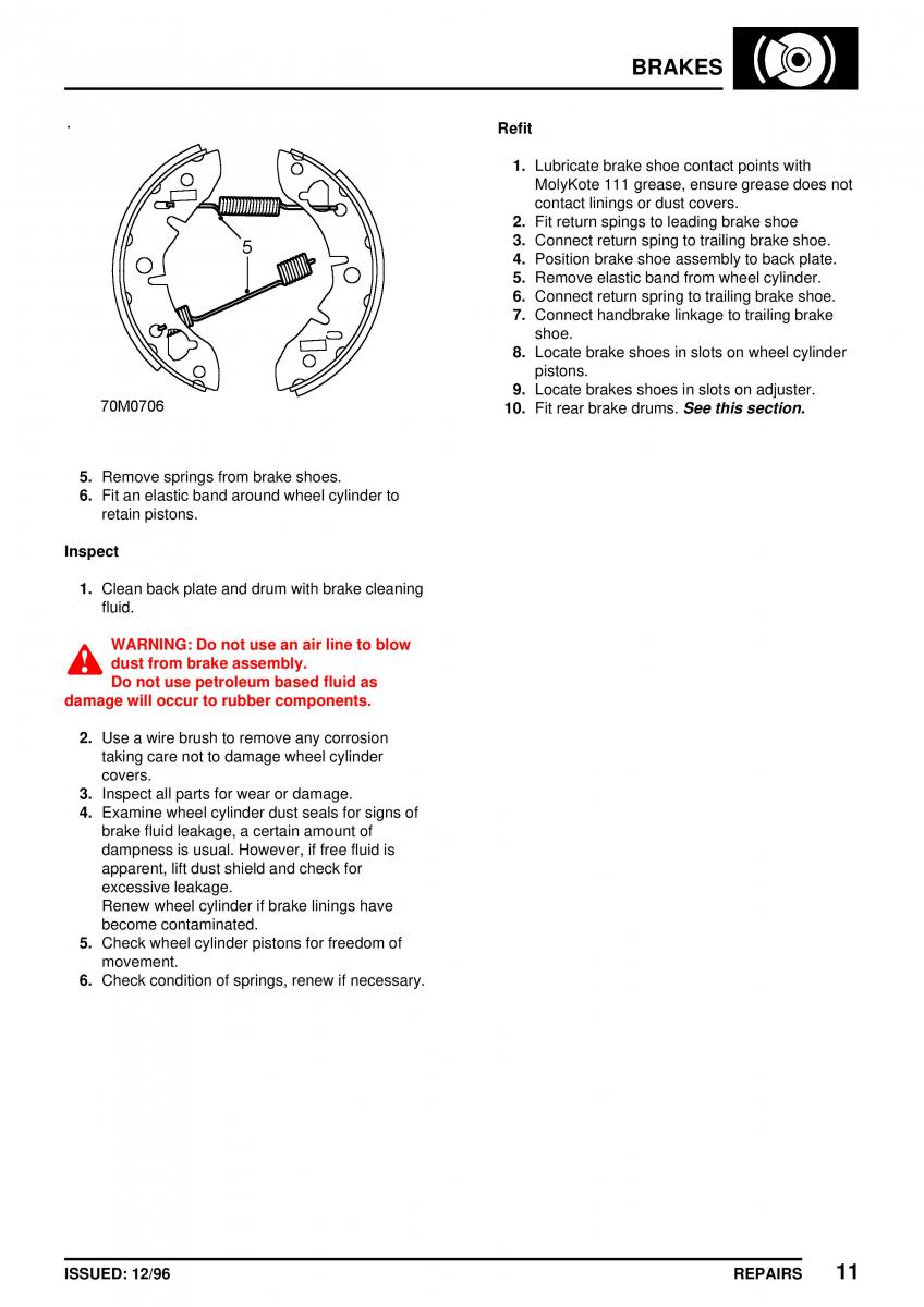 Mini Cooper workshop manual / page 249