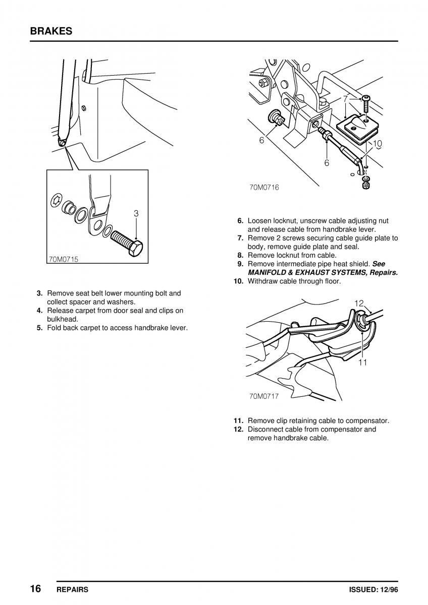 Mini Cooper workshop manual / page 254