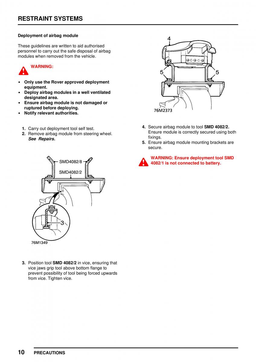 Mini Cooper workshop manual / page 272