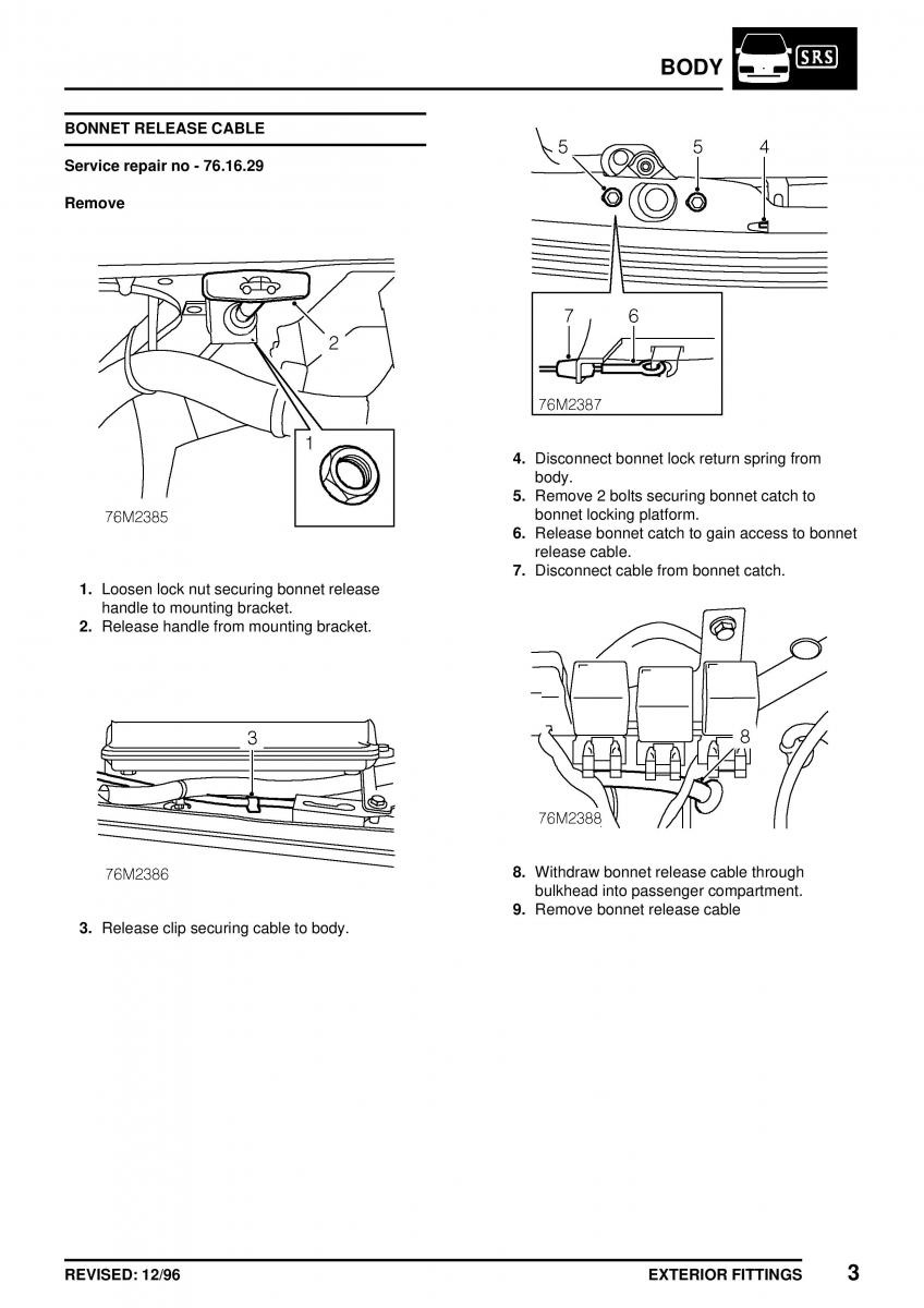 Mini Cooper workshop manual / page 285