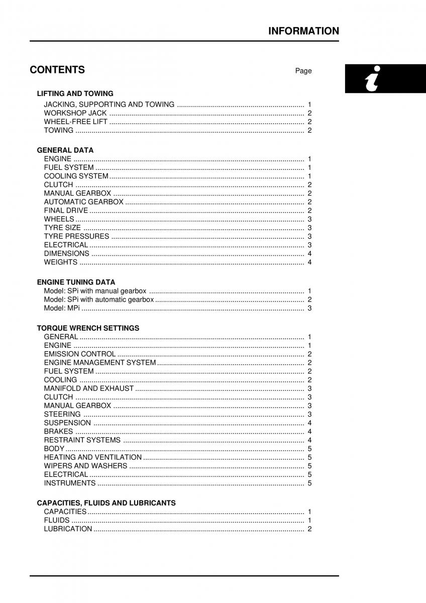 Mini Cooper workshop manual / page 29