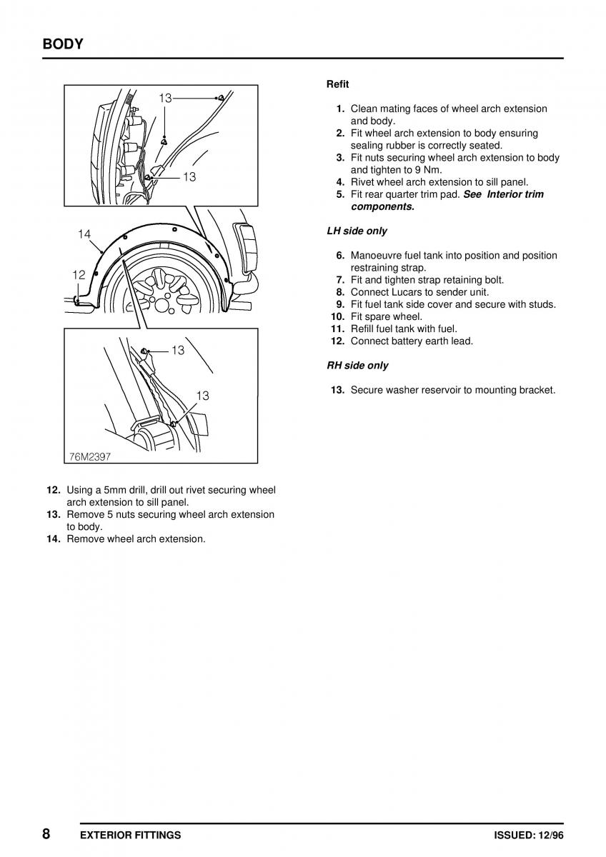 Mini Cooper workshop manual / page 290