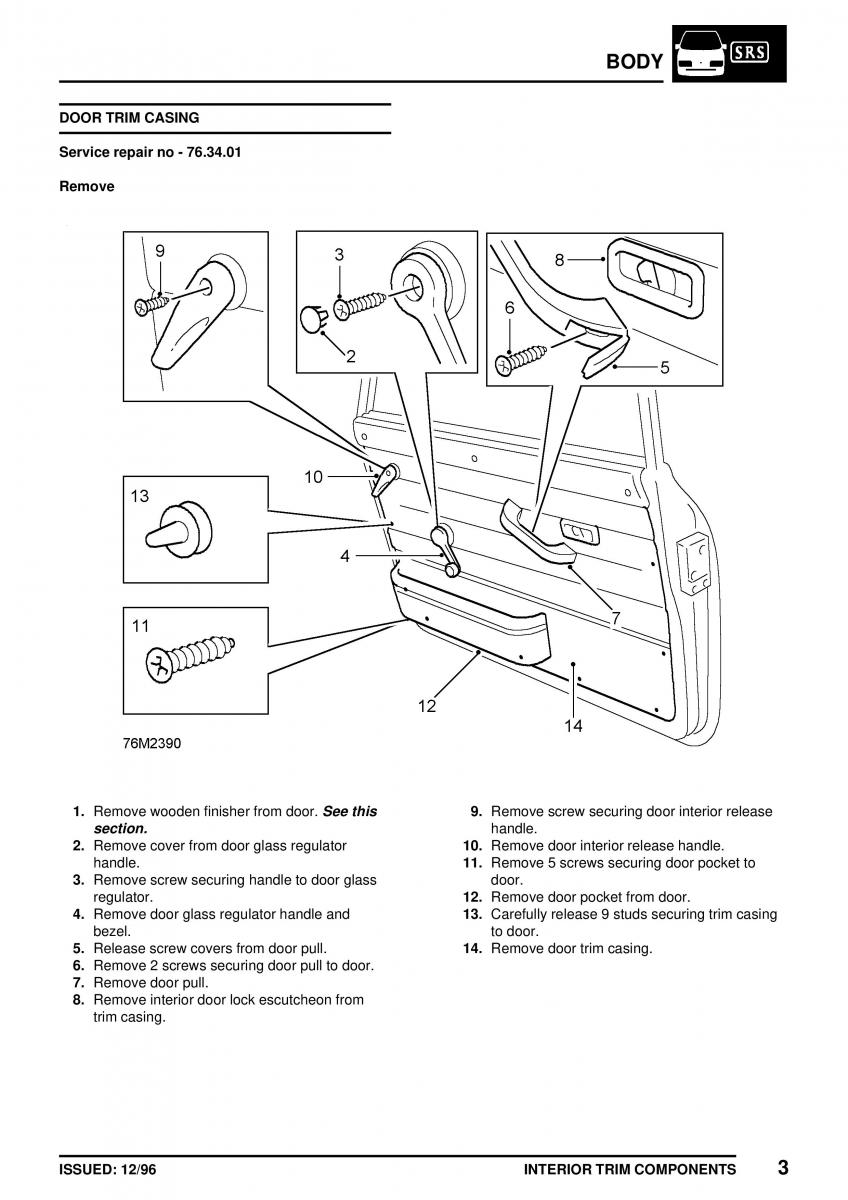 Mini Cooper workshop manual / page 293