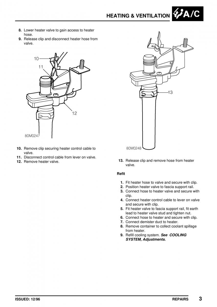 Mini Cooper workshop manual / page 309