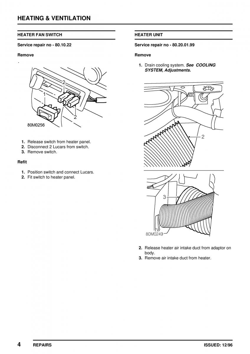 Mini Cooper workshop manual / page 310