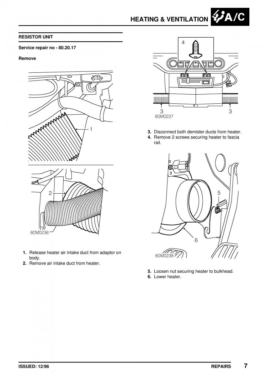 Mini Cooper workshop manual / page 313