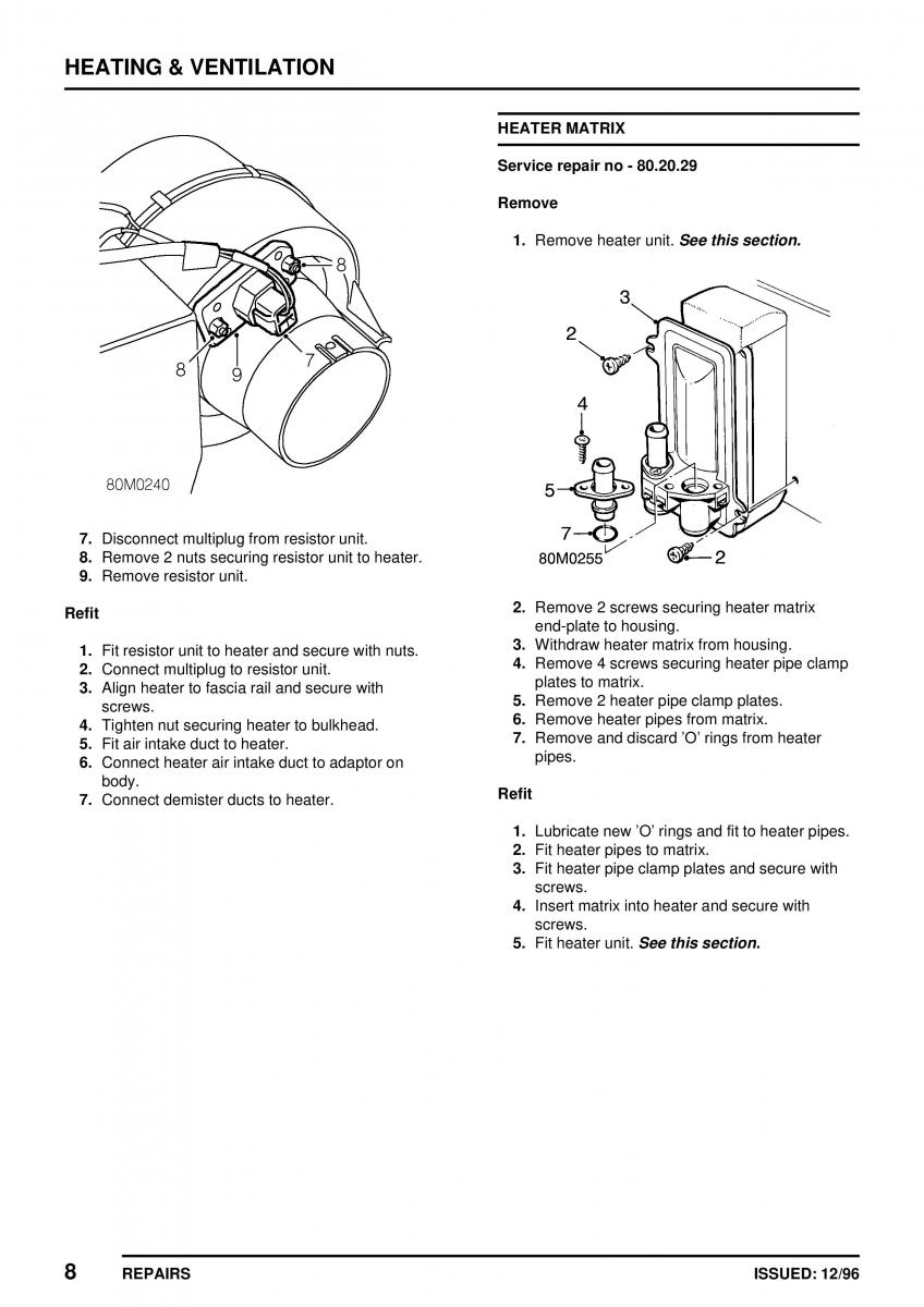 Mini Cooper workshop manual / page 314