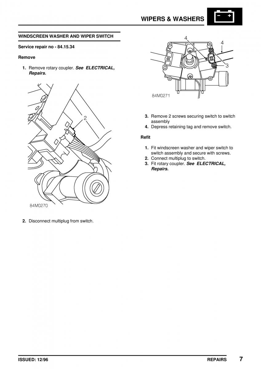 Mini Cooper workshop manual / page 323