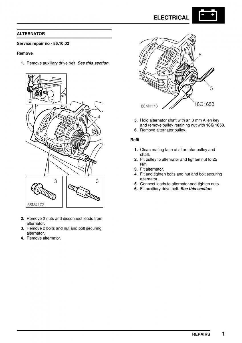 Mini Cooper workshop manual / page 331