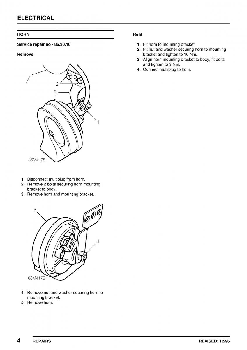 Mini Cooper workshop manual / page 334