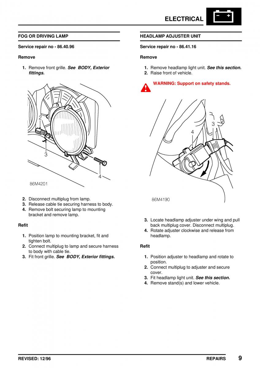 Mini Cooper workshop manual / page 339