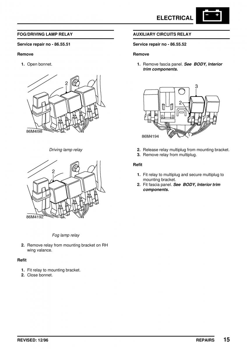 Mini Cooper workshop manual / page 345