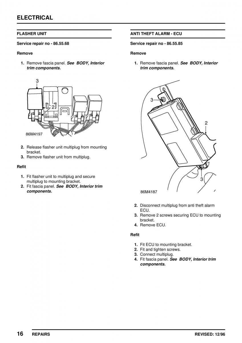 Mini Cooper workshop manual / page 346