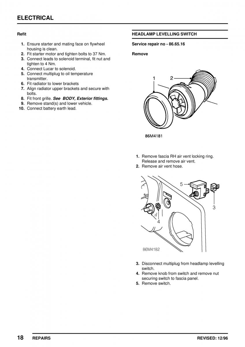 Mini Cooper workshop manual / page 348