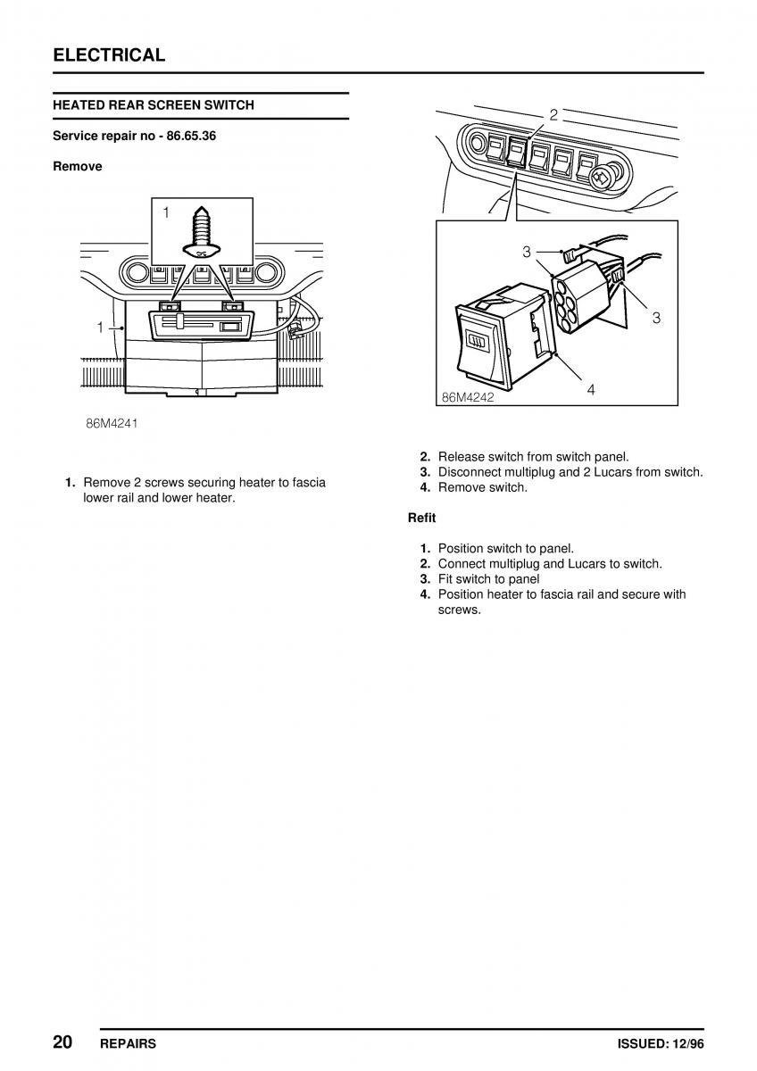 Mini Cooper workshop manual / page 350