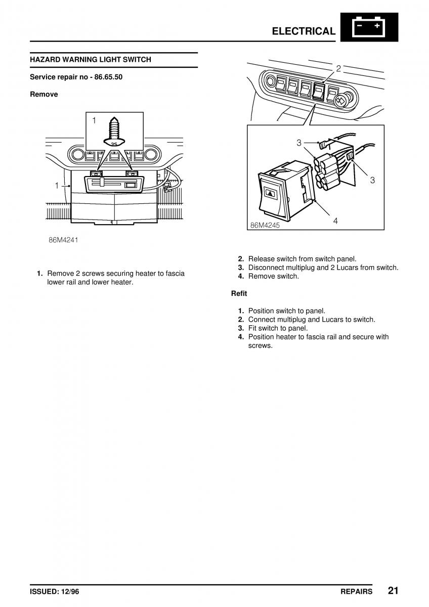 Mini Cooper workshop manual / page 351