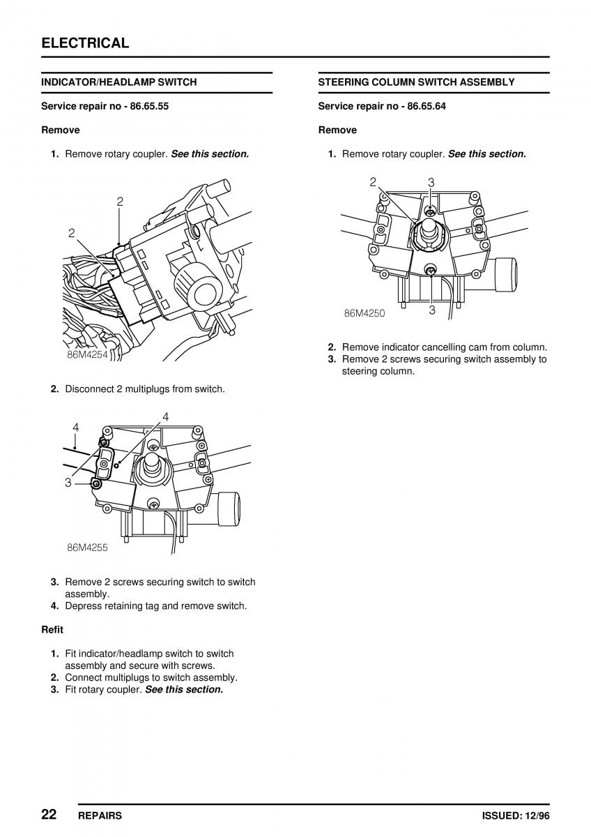 Mini Cooper workshop manual / page 352