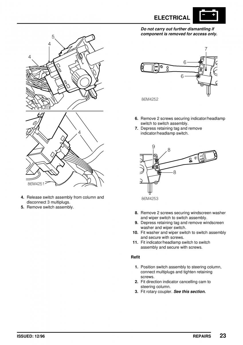 Mini Cooper workshop manual / page 353