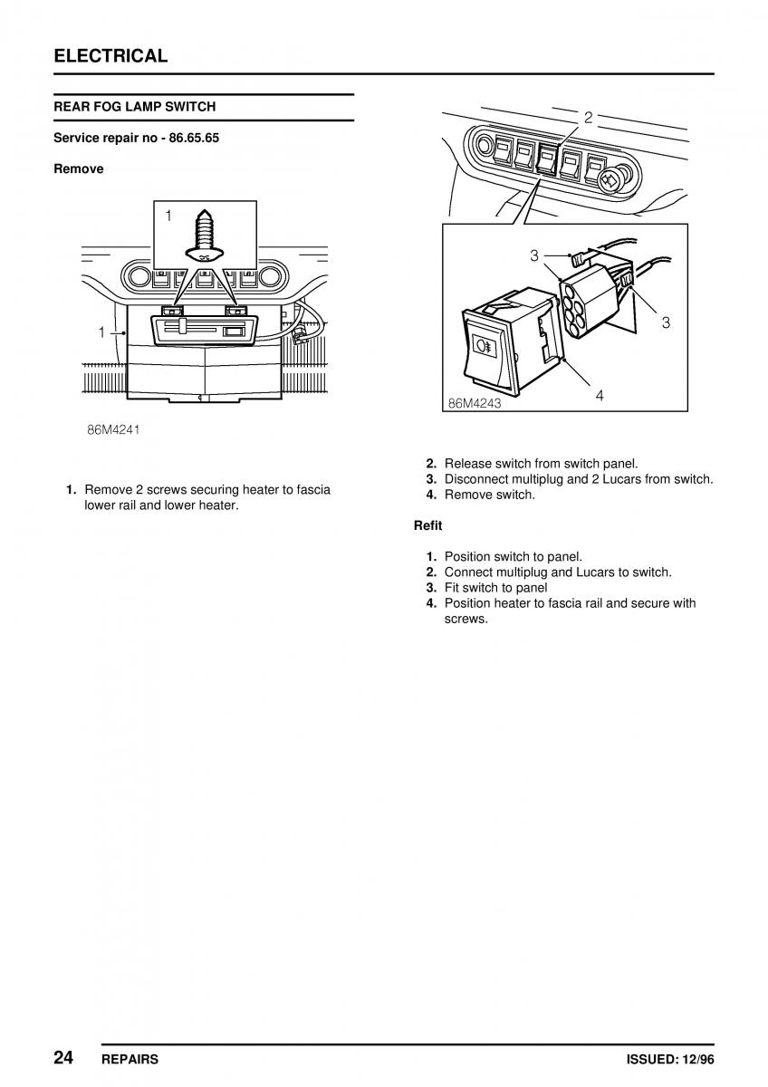 Mini Cooper workshop manual / page 354