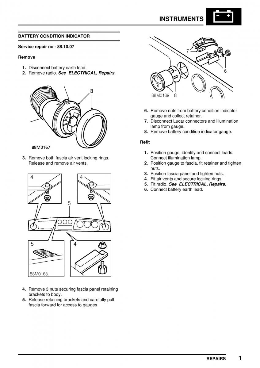 Mini Cooper workshop manual / page 361