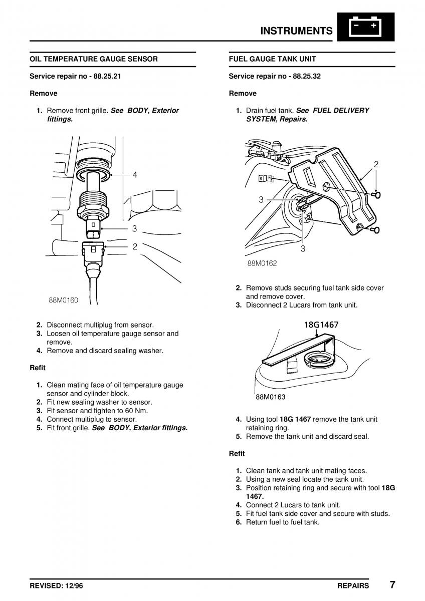 Mini Cooper workshop manual / page 367